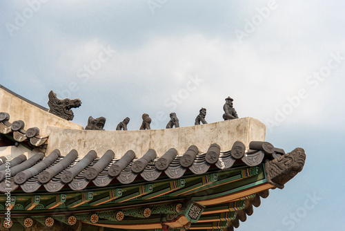 Tableau sur toile 한국의 전통을 볼 수 있는 종묘, 창경궁의 모습