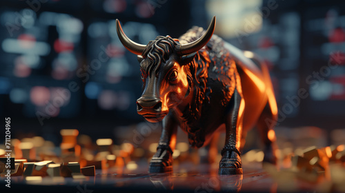 bull in the city © Ahmad