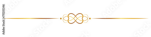 Gentle vintage lines rich gold color simple decoration for eco friendly packaging.