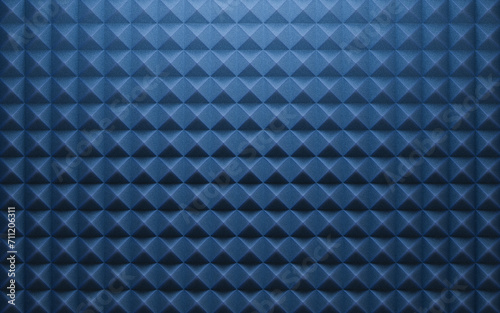 Fototapeta Naklejka Na Ścianę i Meble -  Triangle shape sound-absorbing cotton background, 3d rendering.