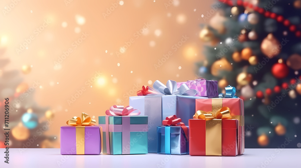 Gift box background with copy space for Christmas gifts, holiday or birthday Gift box background with copy space for Christmas gifts, holiday or birthday
