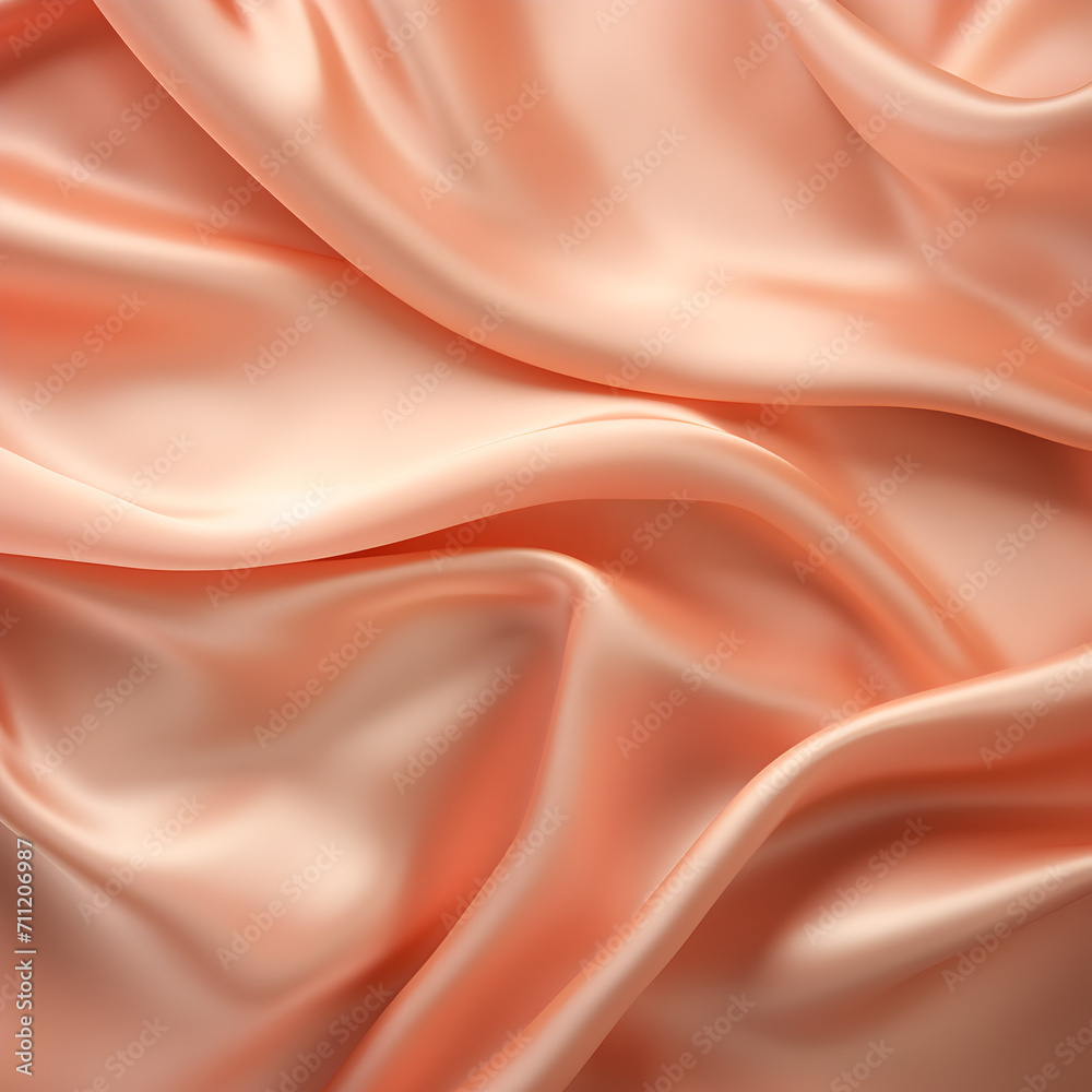 Peach silk sheets 