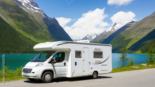 The open road beckons! Our motorhome ventures through captivating scenery, embracing the freedom of exploration and the thrill of discovery