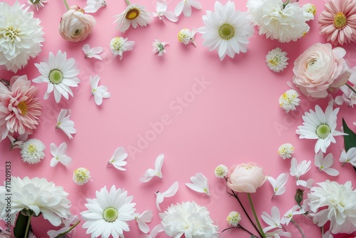 Flowers background © megavectors