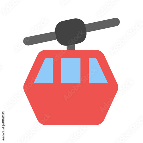 cable car Flat icon