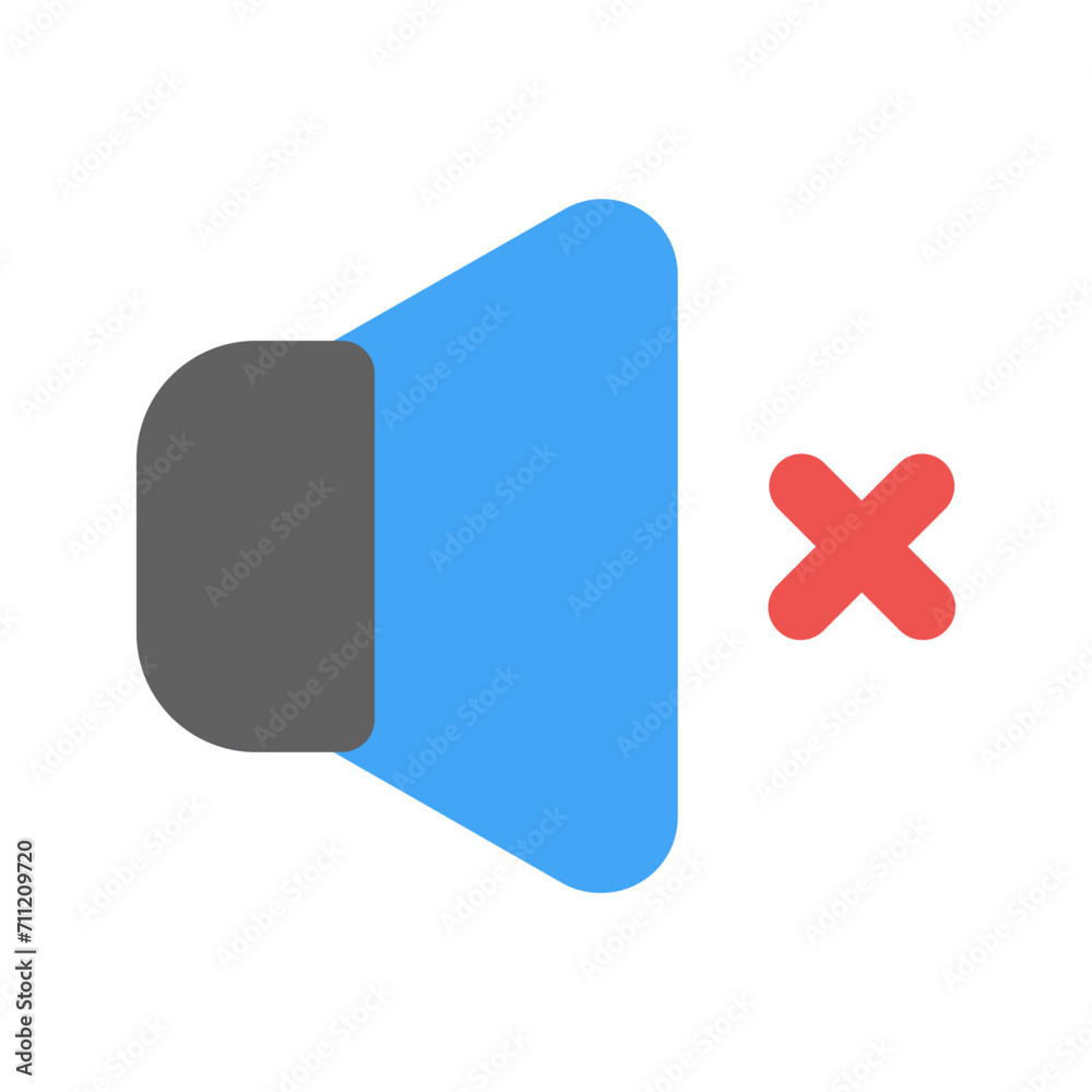 mute Flat icon mute Flat icon