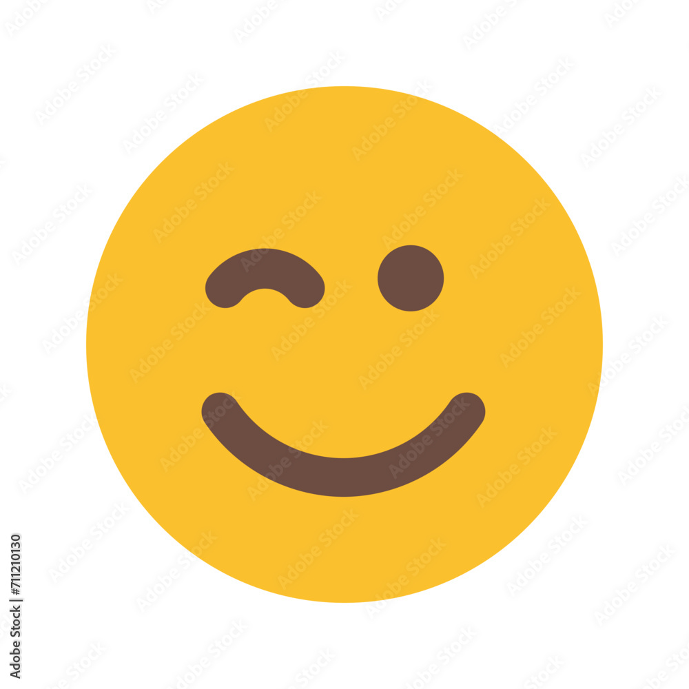 Fototapeta premium wink Flat icon
