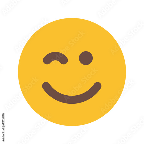 wink Flat icon