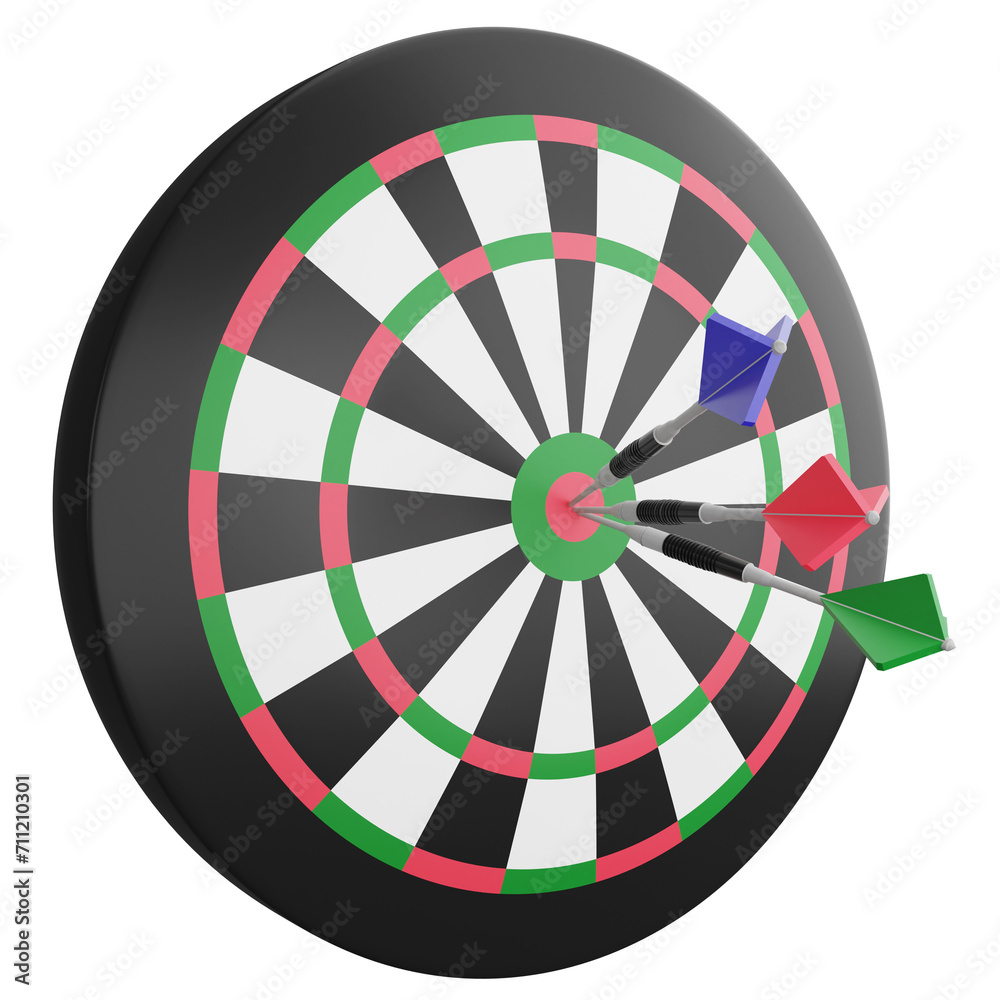 Business target clipart flat design icon isolated on transparent background, 3D render business and finance concept Business target clipart flat design icon isolated on transparent background, 3D render business and finance concept