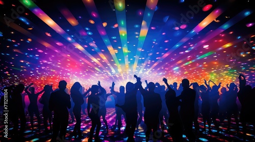 lively bright party background illustration energetic cheerful, dazzling radiant, sparkling exuberant lively bright party background © vectorwin