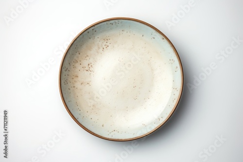 Beautiful white ceramic plate