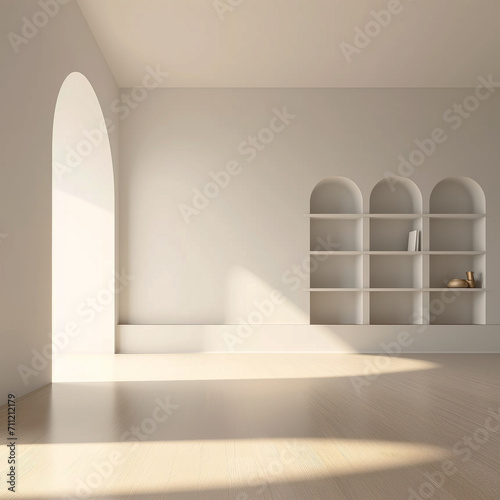 Modern style conceptual interior empty room