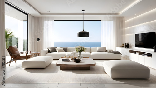 Light  modern and designable spaces  curves and three-dimensional shapes  comfortable and soft white colors and textures