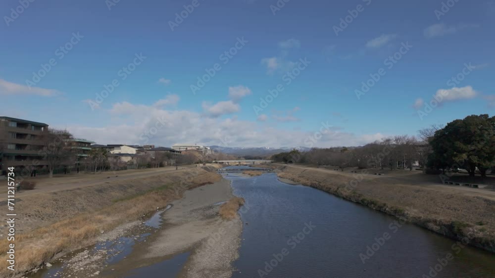 冬の京都鴨川 冬の京都鴨川