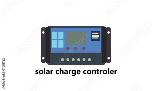 Illustration of a modern solar charge controller device