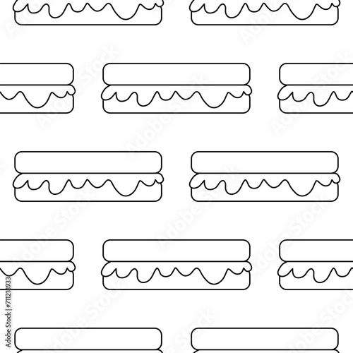 sandwich bread nut paste chocolate day pattern