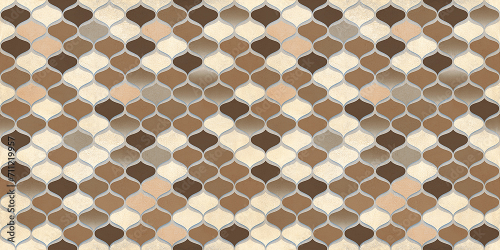 Seamless and geometric pattern, Beige background with multi colour ...