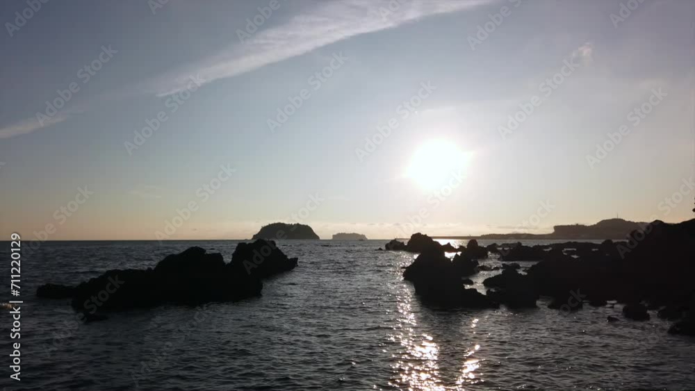 the sea of Jeju in Korea