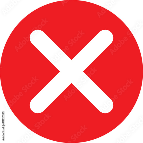 Cross mark icon design.