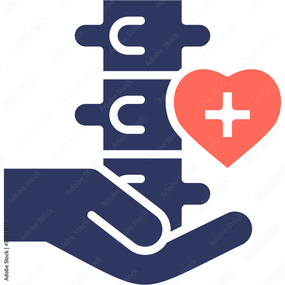 Fototapeta premium Chiropractic Care Icon