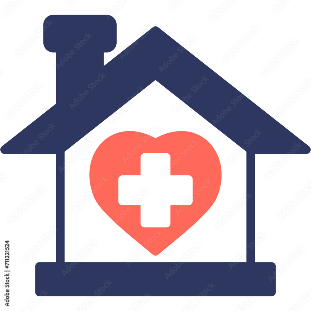 Fototapeta premium Home Healthcare Icon