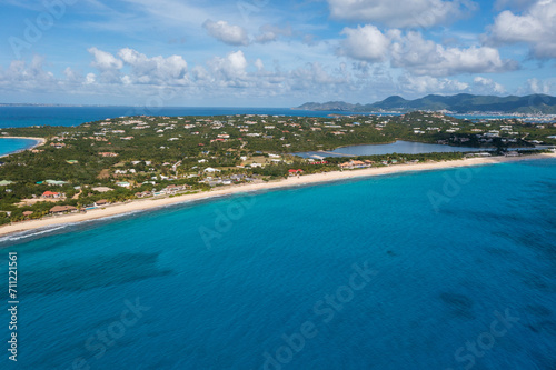 view of the sea and the beach in St. Martin © Phil