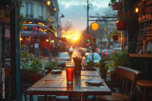 Boire un verre en terrasse à Paris après le travail photo