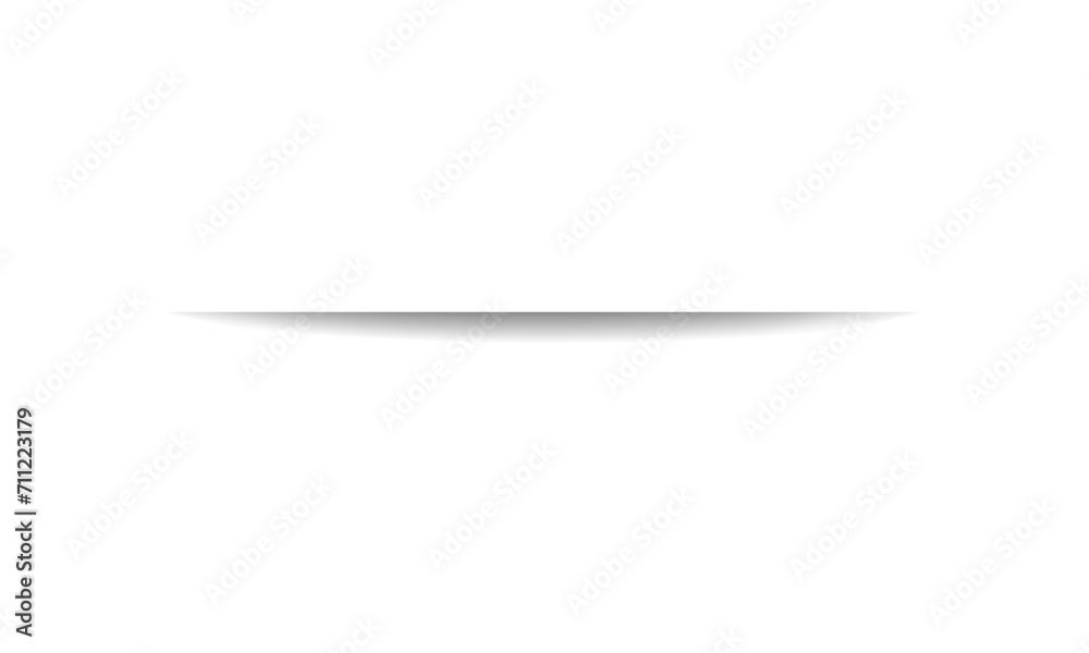 realistic horizontal shadow lines overlay effect isolated on transparent background. Gradient borders with soft edges. Black paper shades, dividers graphic design elements, 3d PNG Shadow