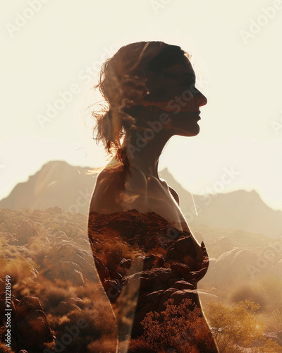 full body woman siluete photo