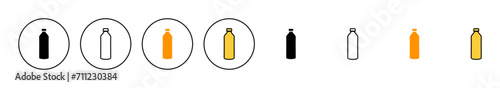 Bottle icon set vector. bottle sign and symbol