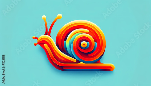 An abstract image of a snail