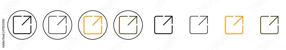 External link icon set for web and mobile app. link sign and symbol. hyperlink symbol External link icon set for web and mobile app. link sign and symbol. hyperlink symbol