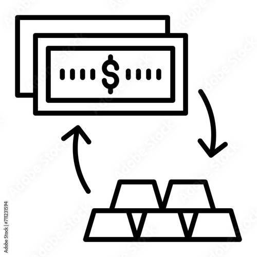   Barter line icon