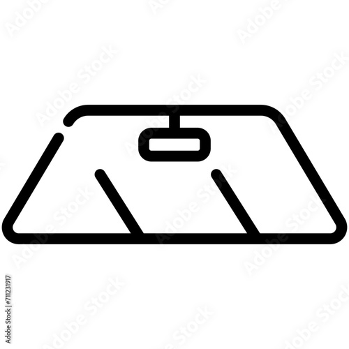 wipers line icon