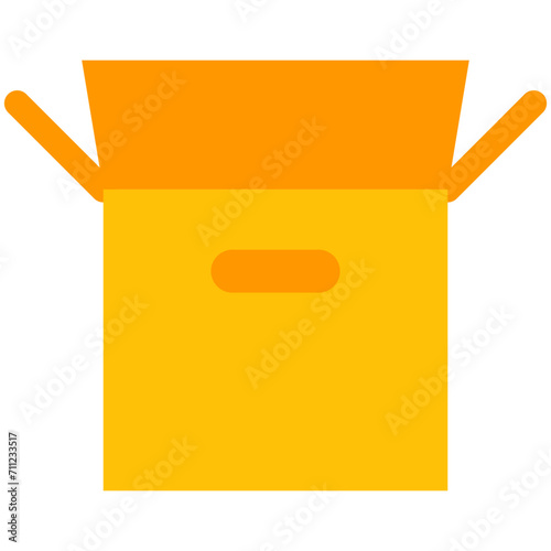 箱を表すカラースタイルのアイコン