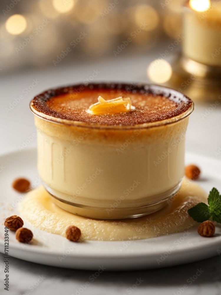 French vanilla custard, burnt cream, creme brûlée rich custard base topped with crispy caramel, cinematic food photography French vanilla custard, burnt cream, creme brûlée rich custard base topped with crispy caramel, cinematic food photography