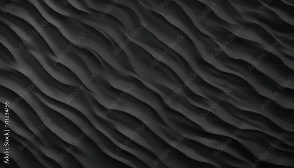 Black wall with waves texture Black wall with waves texture