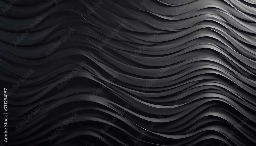 Black wall with waves texture Black wall with waves texture