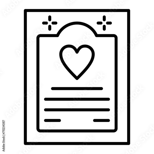   Wedding Contract line icon