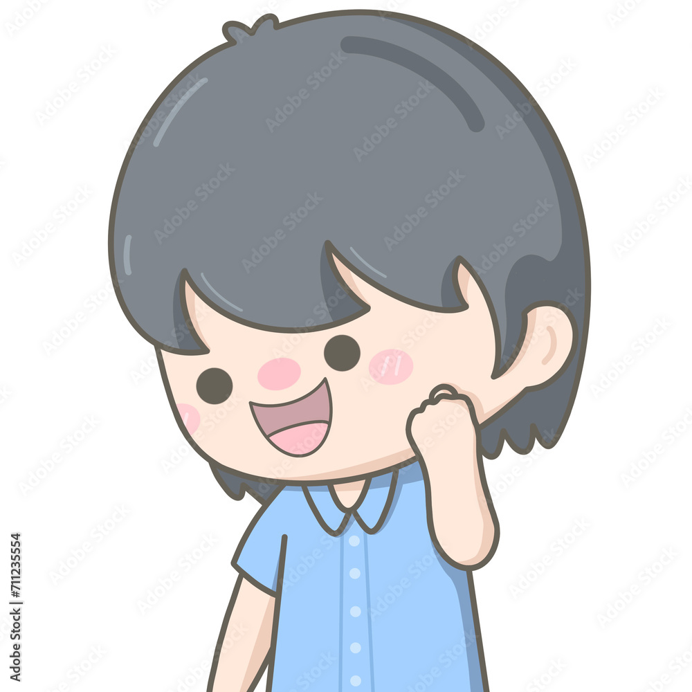 Cute little boy cheer up friend fighting do not give up Cute little boy cheer up friend fighting do not give up