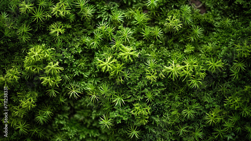 Green leaves background. Natural moss background.