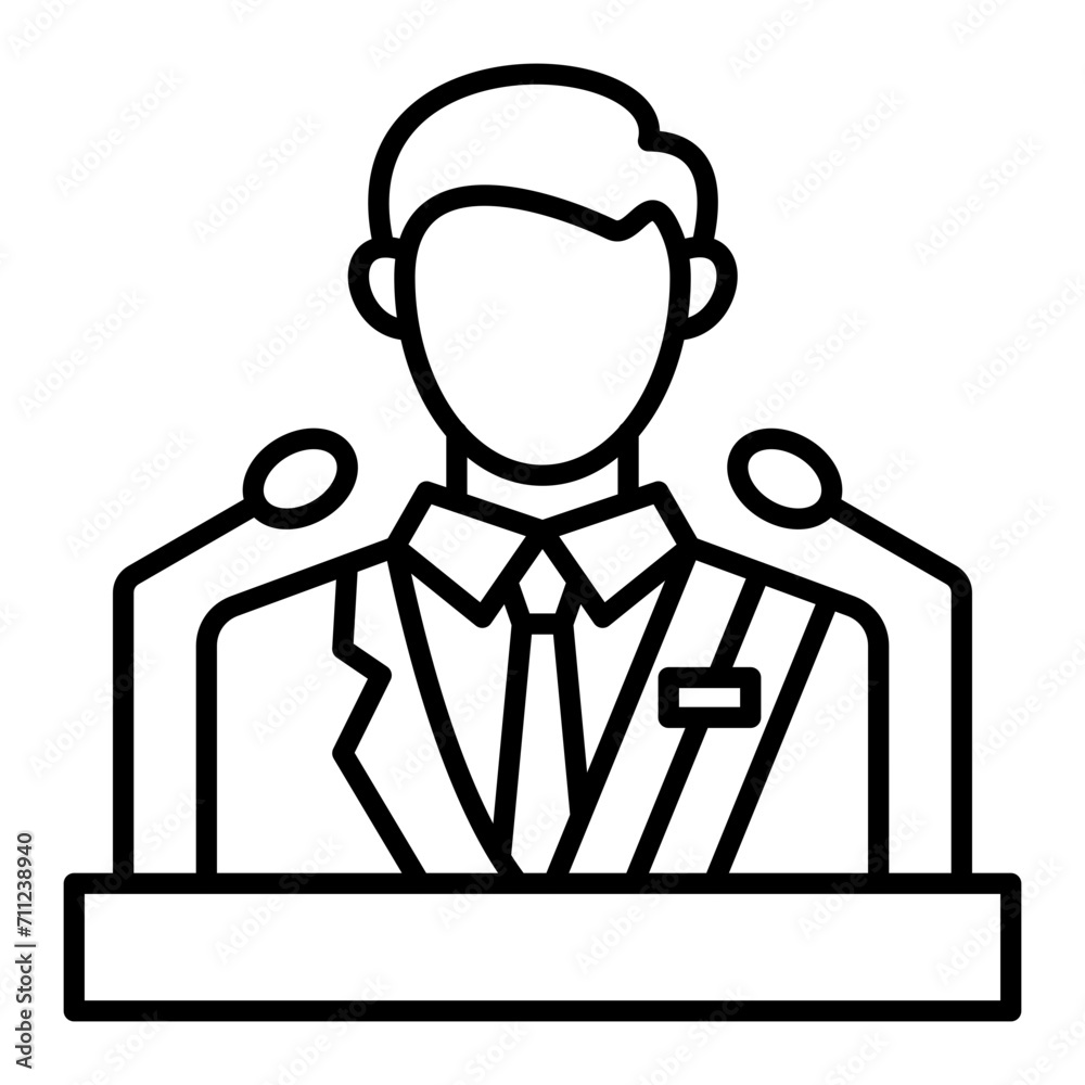 Speech line icon Speech line icon