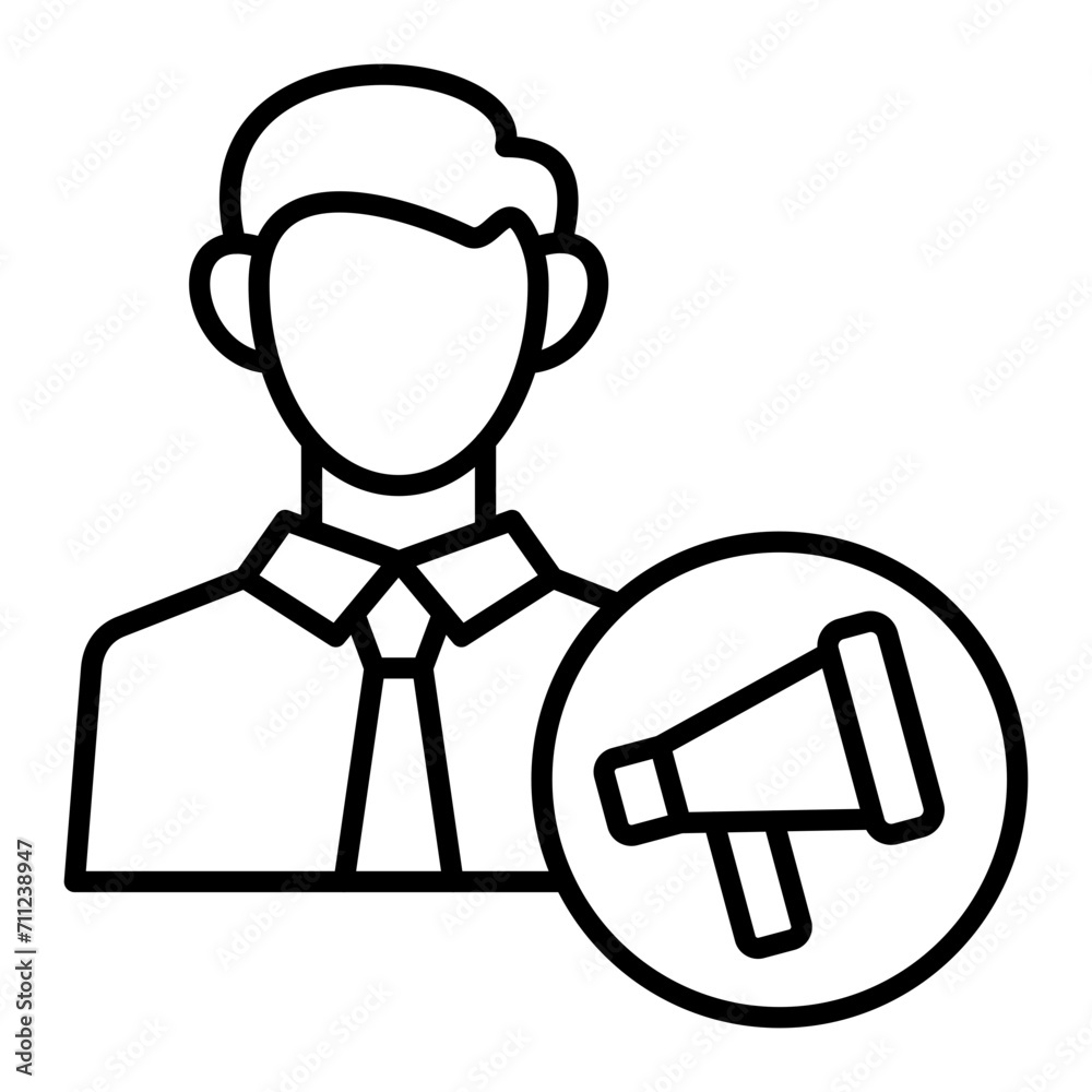   Campaign line icon