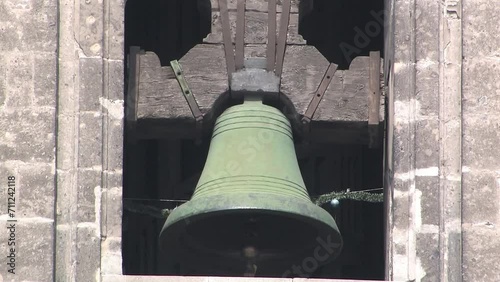 Bell at front side of Catedral Metropolitana da la Ciudad de Mexico photo