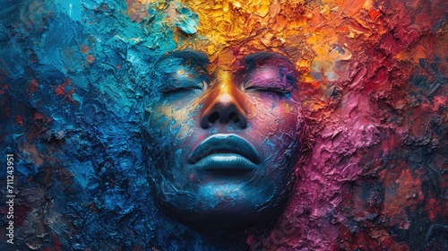 Artistic visualization of mental health awareness  symbolic imagery representing the spectrum of mental states