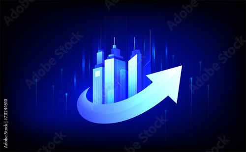 The Future of Real Estate Investing concept illustration