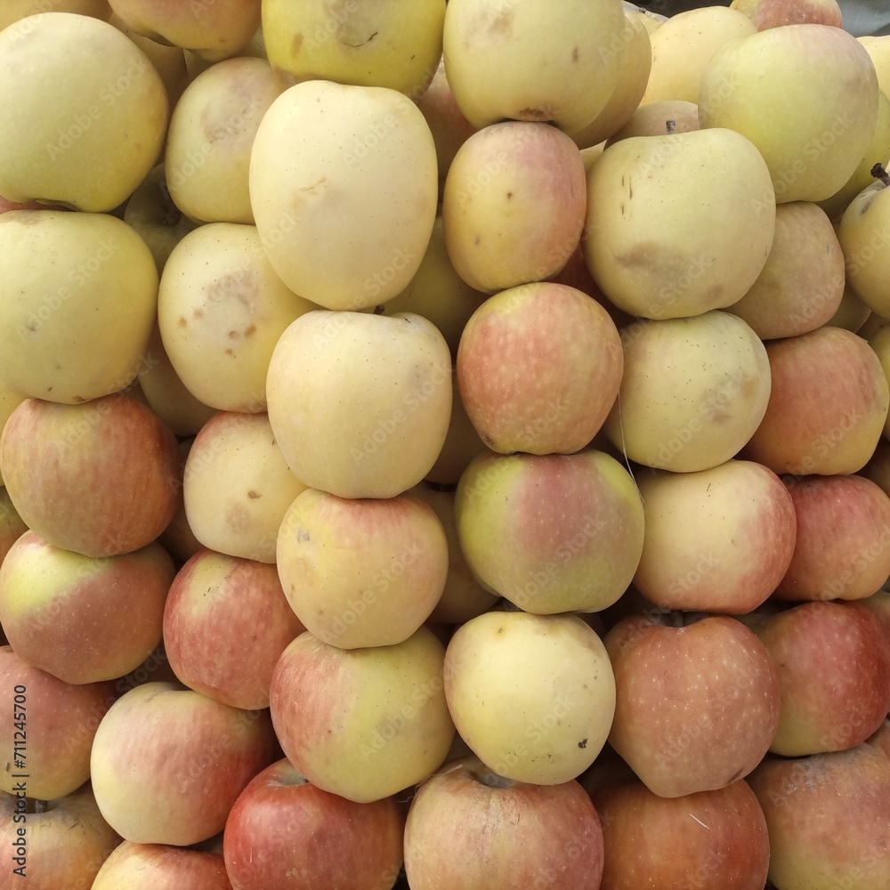 Golden apple and red apple, apple food photography. Apples at the market. Golden apple and red apple, apple food photography. Apples at the market.