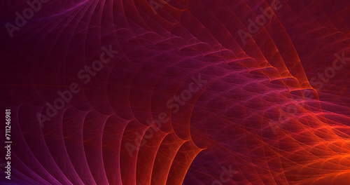 3D manual rendering abstract multicolor technology fractal light background
