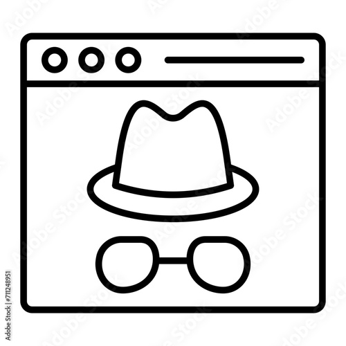   Spyware line icon