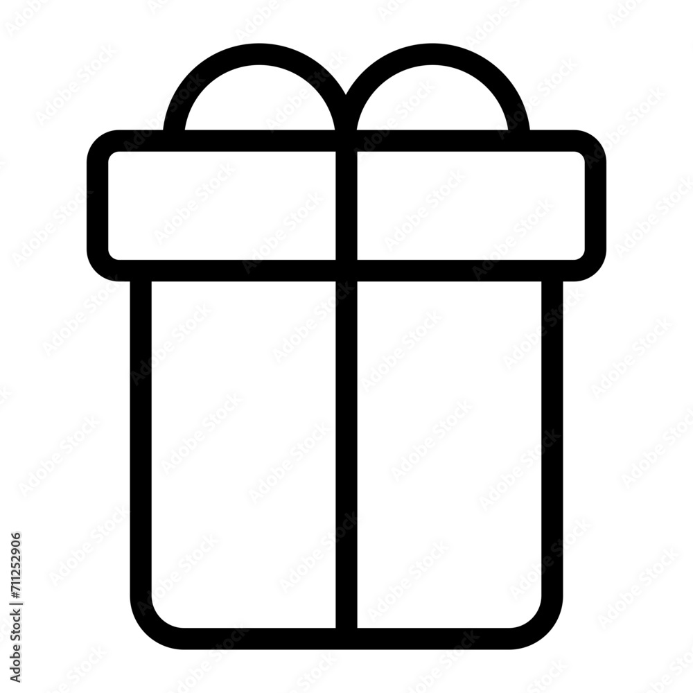 Gift Box icon outline style for download (valentine pack) Gift Box icon outline style for download (valentine pack)